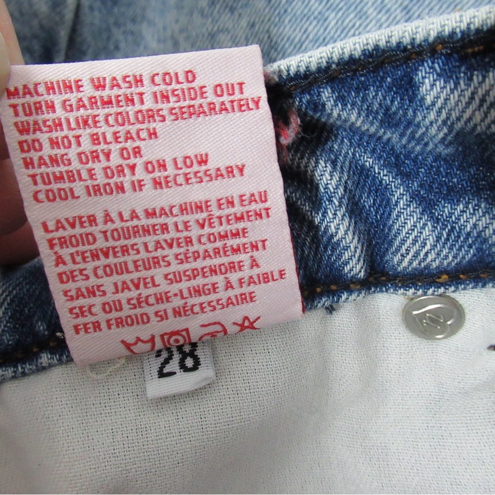 Revice Distressed Straight Leg Denim Jeans Size 28 - Picture 9 of 17